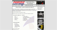 Desktop Screenshot of phoenixcaliper.com